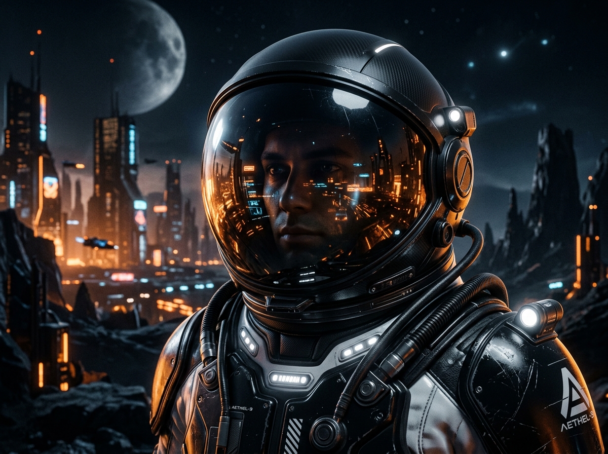 Cyberpunk Astronaut